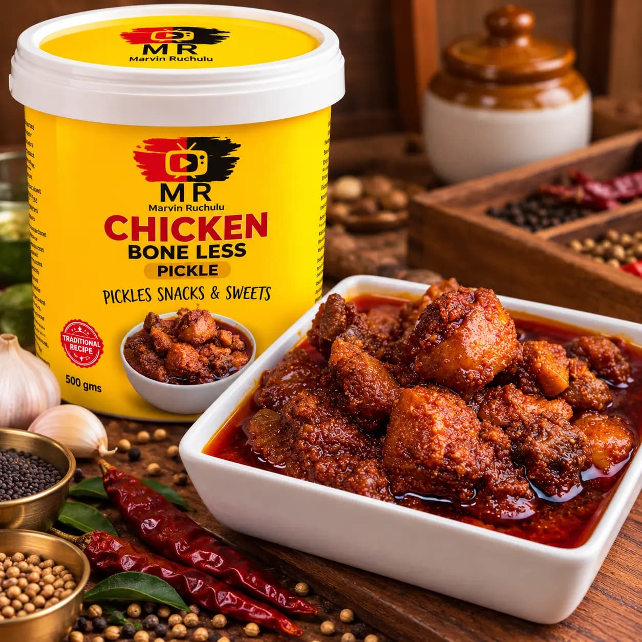 Marvin Ruchulu Chicken Boneless Pickle