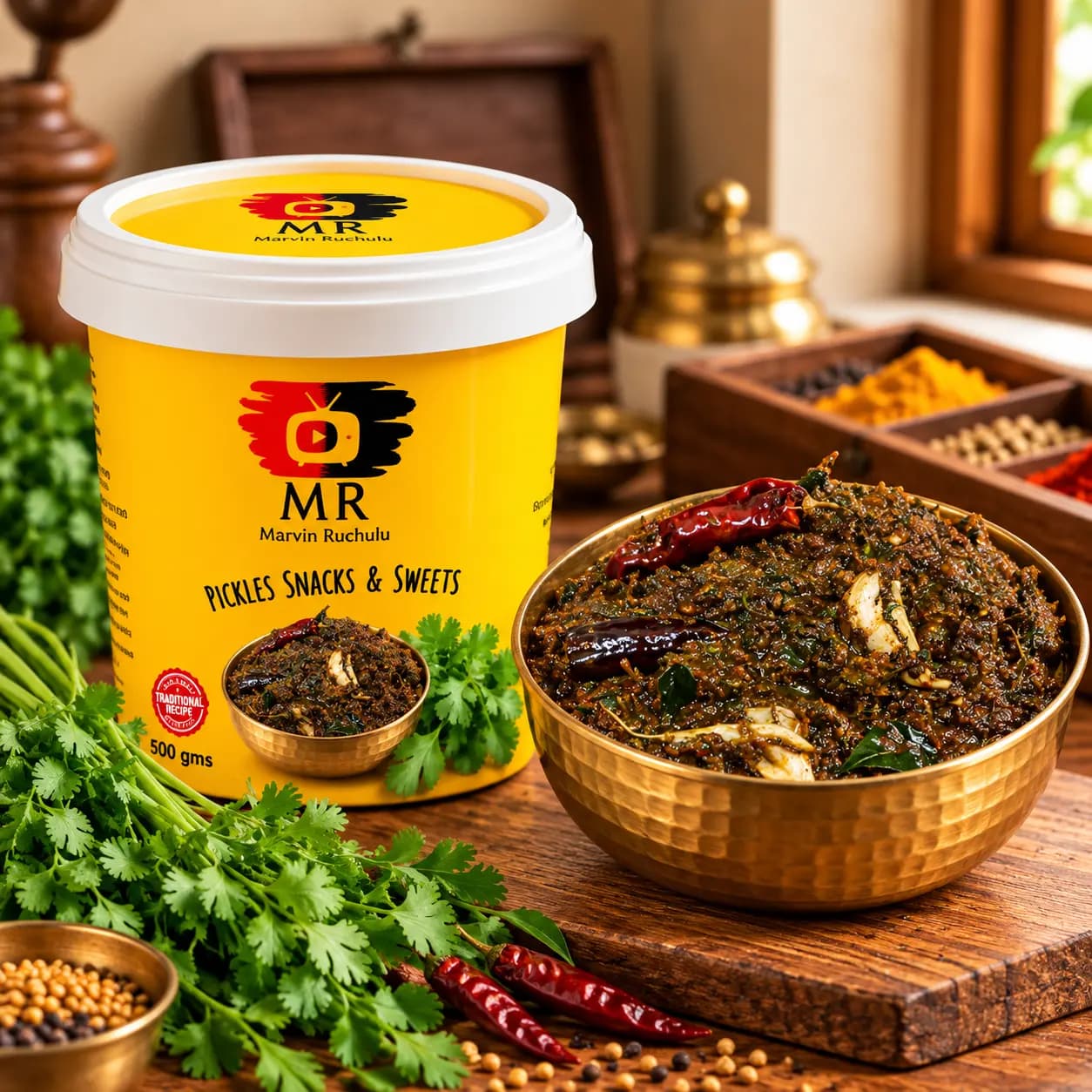 Marvin Ruchulu Kothimeera Pickle