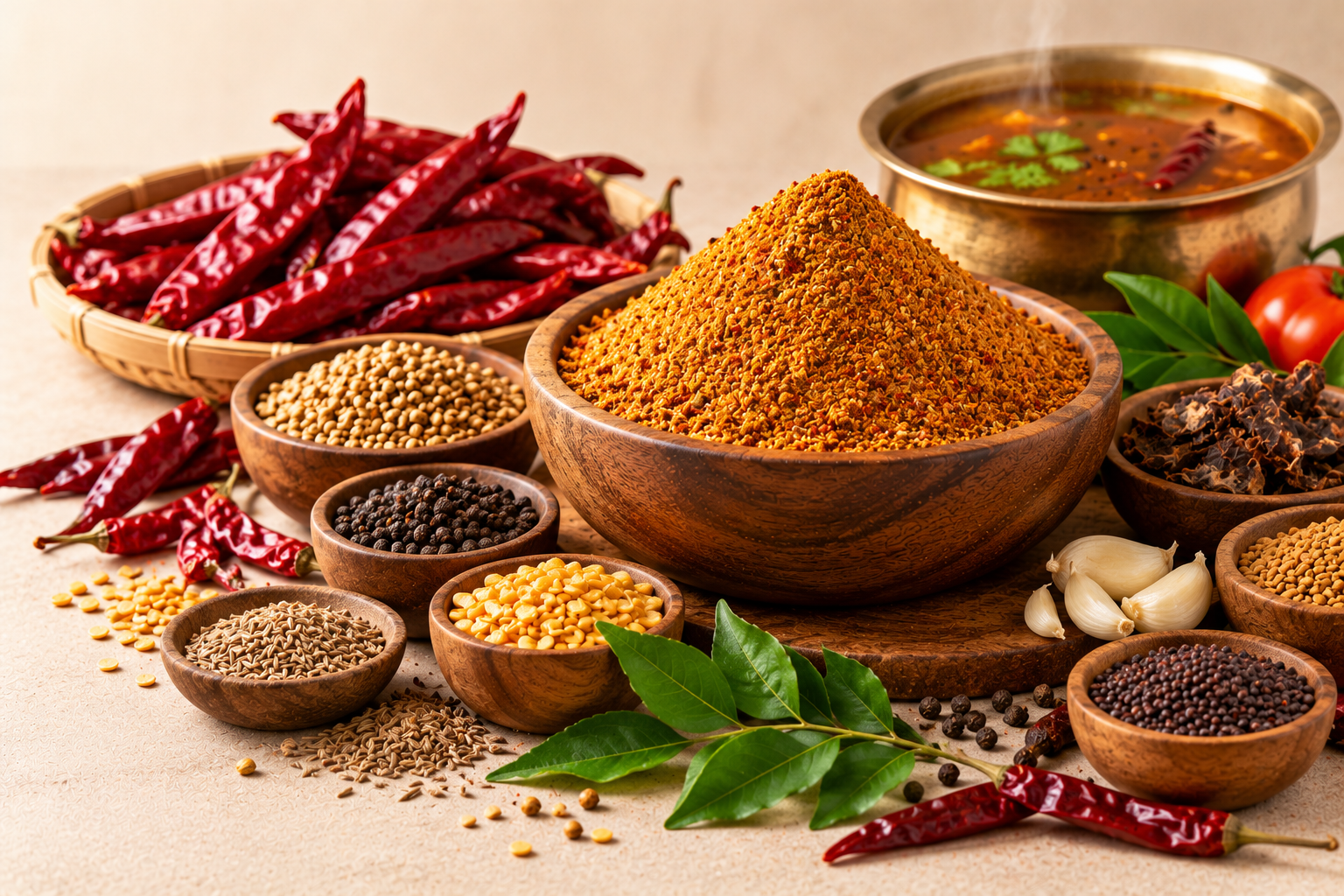 Rasam spice ingredients